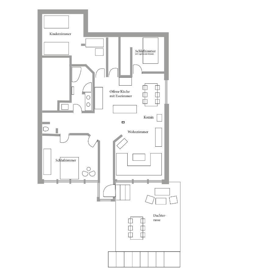 Helle, Offene Dachgeschosswohnung Mit Terrasse Oberloisdorf ภายนอก รูปภาพ